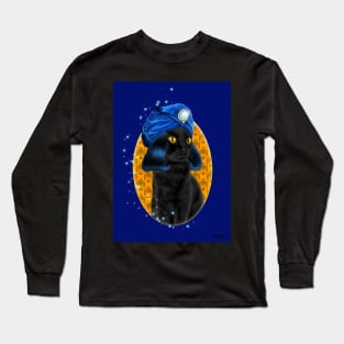 Naboo from the Mighty Boosh Black Cat Long Sleeve T-Shirt